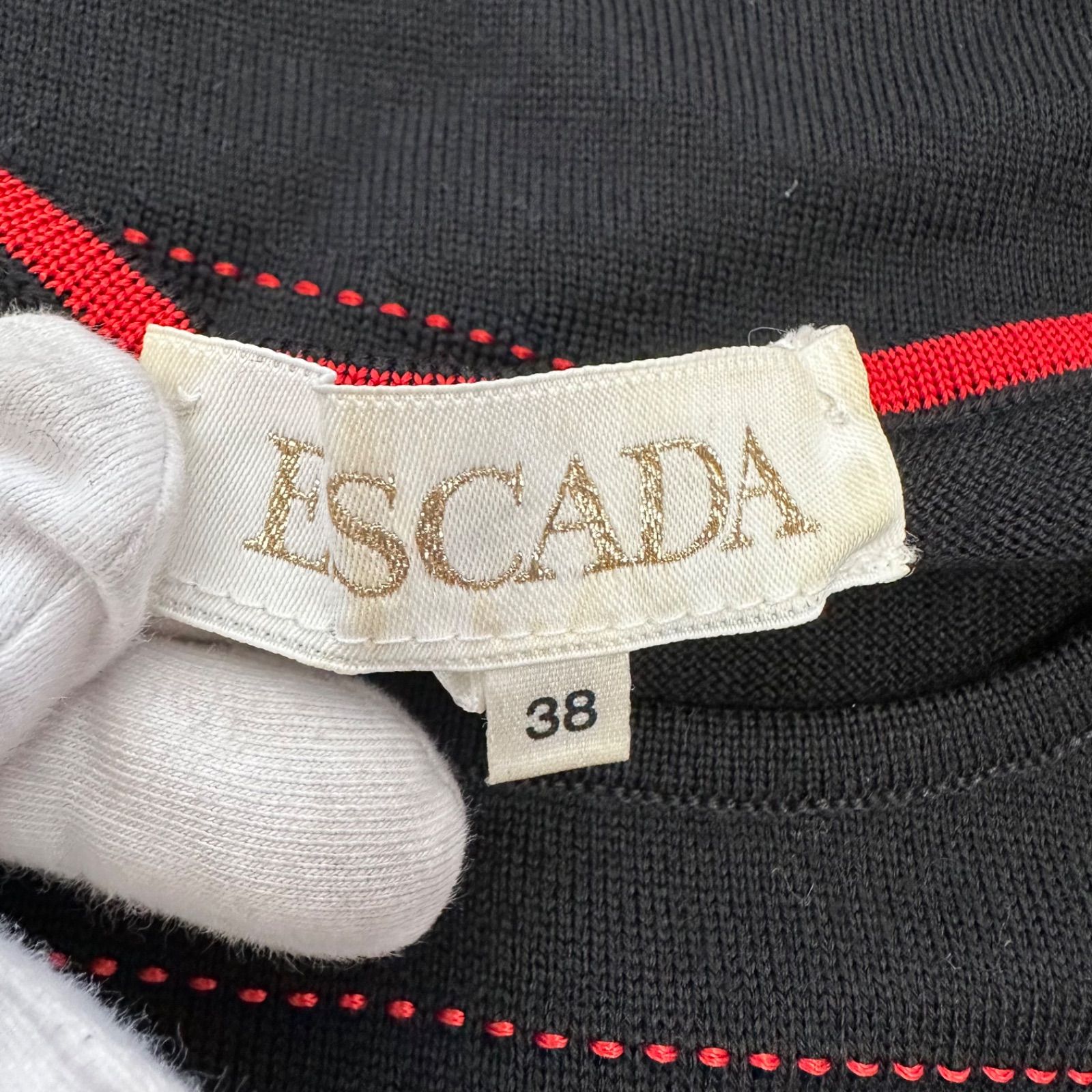 z1096 【美品】ESCADAエスカーダ アンサンブルカーディガン