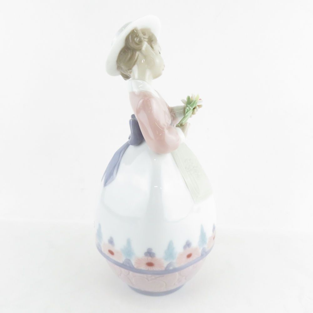 美品 LLADRO リヤドロ 6544「私の秘密」 TREASURES OF THE HEART 小物入れ 置物 陶器人形 SY9380S 