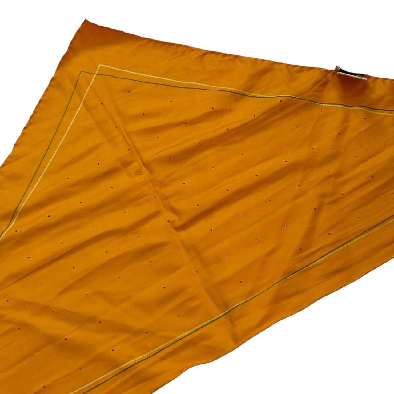 エルメス HERMES ポワントゥ ボルデュック HERMES エルメス スカーフ 黄系 三角 ドット ポワンテュ ポワントゥ