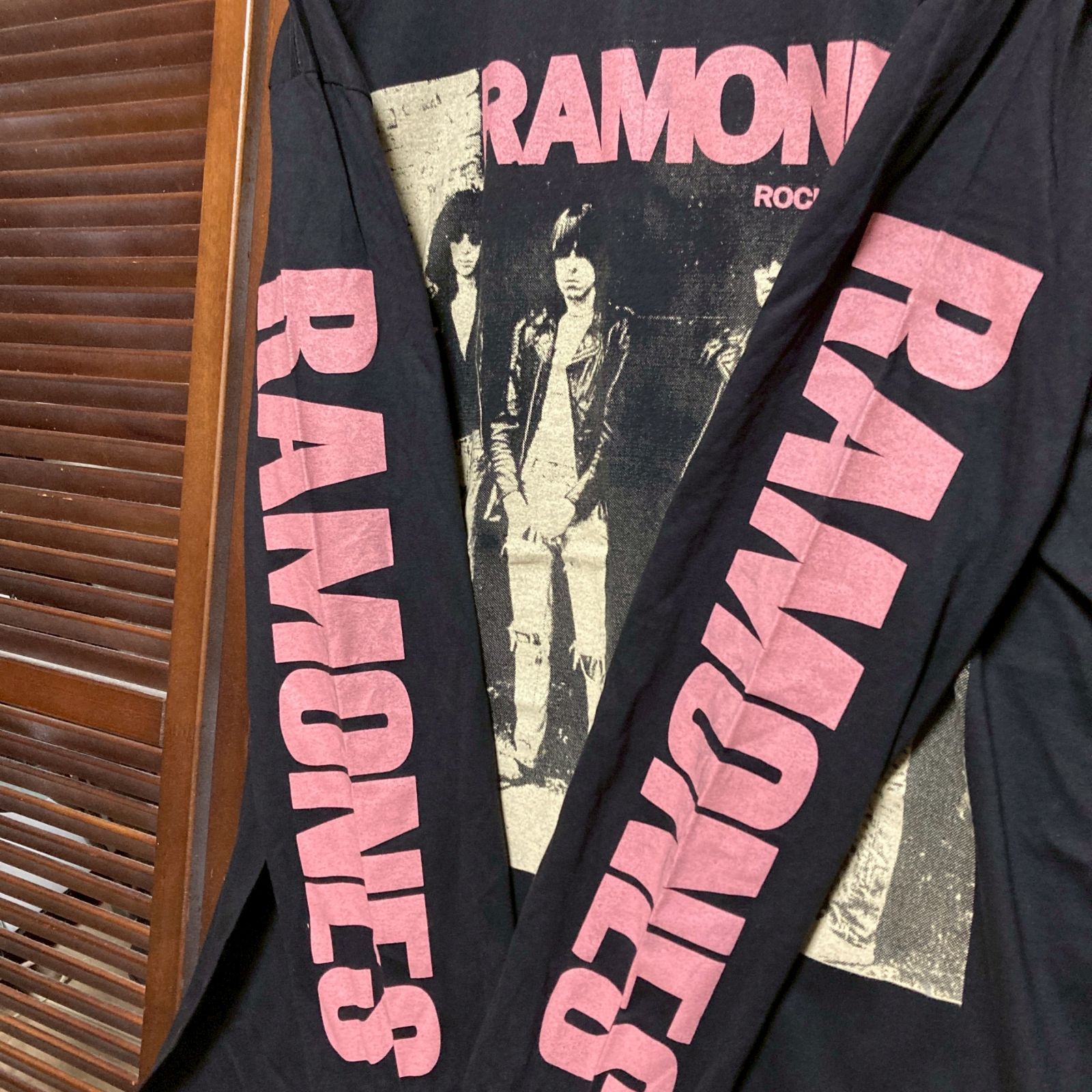80s RAMONESラモーンズ Tシャツ XL USA製 RAMONES ROCK BAND LS TEE(ラモーンズロックバンド長袖Tシャツ