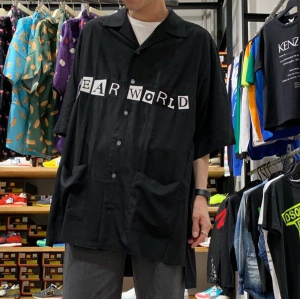 早い者勝ち定価以下【美品】Danke Schon 半袖 シャツ　完売品 Danke Schon ダンケシェーン DEAR WORLD SHIRTS ロゴ刺繍