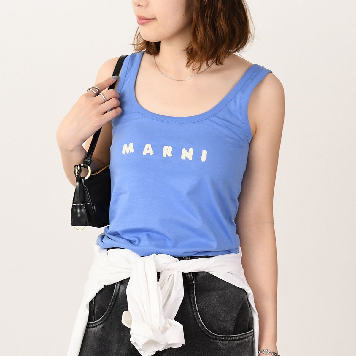 ジョンガリアーノ ニュースペーパー グラフィティー プリント フリル