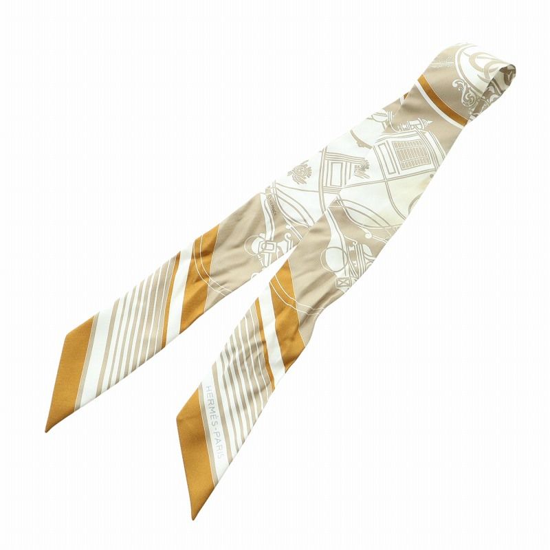 エルメス ツイリー エクスリブリス 茶系 エルメス ツイリー エクスリブリス 茶系 （hermes エルメス