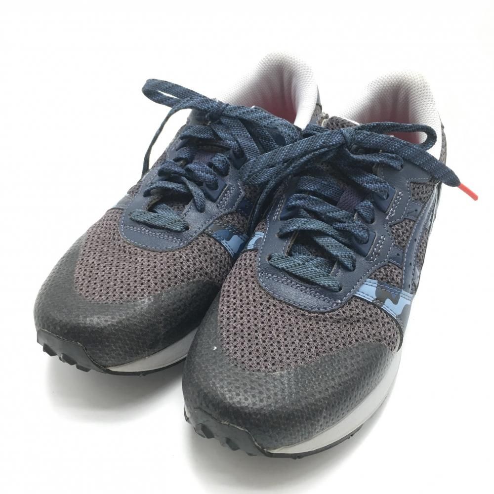 人気定番，豊富な 【美品】アシックス ゴルフシューズ ネイビー 1201A121 GEL-LITE XL 一部迷彩 内側・ソール薄汚れ メンズ 26.0 ゴルフウェア asics シューズ(男性用)
