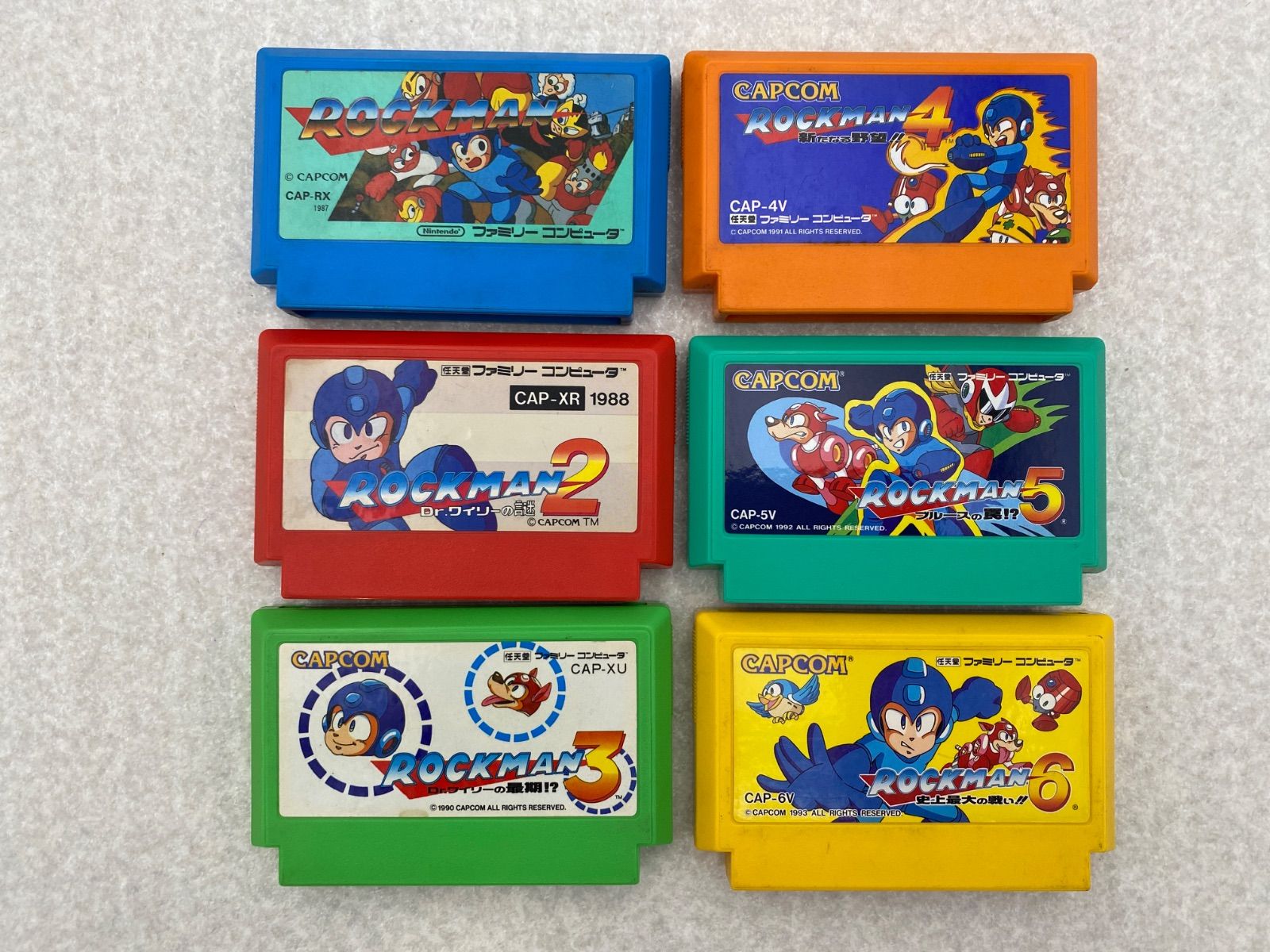 ロックマン ファミコン ソフト 6点