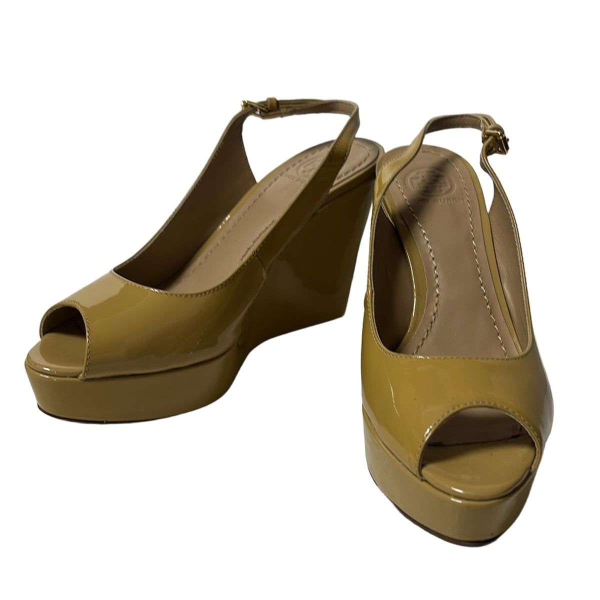 極美品 トリーバーチ ブラウンTORYBURCH size6 ウェッジソール TORY BURCH(トリーバーチ) サンダル 6M レディース - ライト