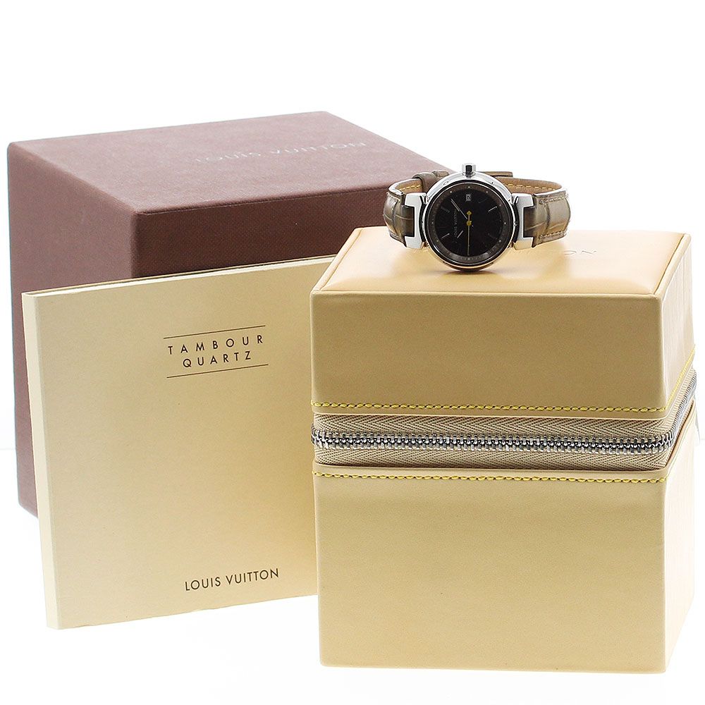 ルイ・ヴィトン LOUIS VUITTON Q1211 タンブール デイト クォーツ  