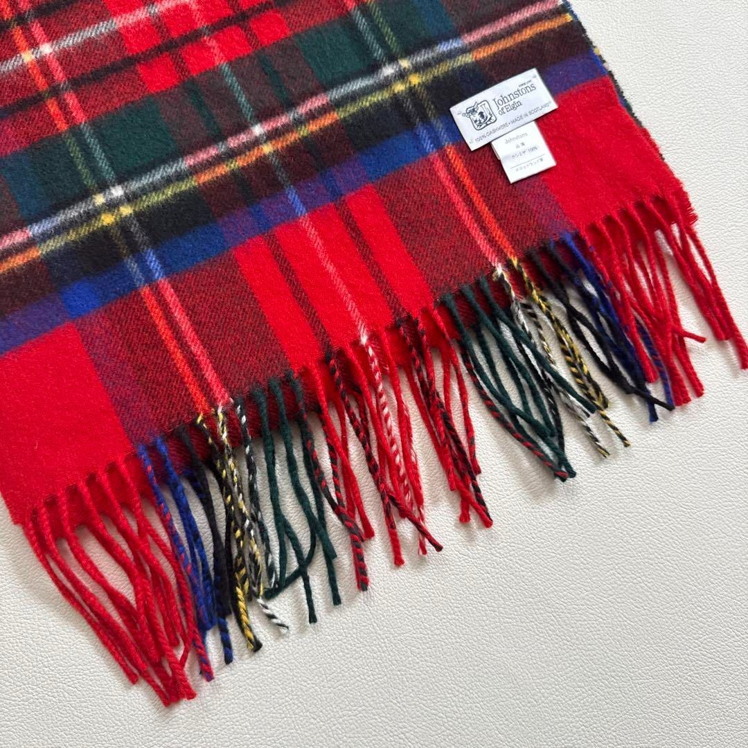 ジョンストンズ ロイヤルスチュワート大判ストール 国内正規品・新品