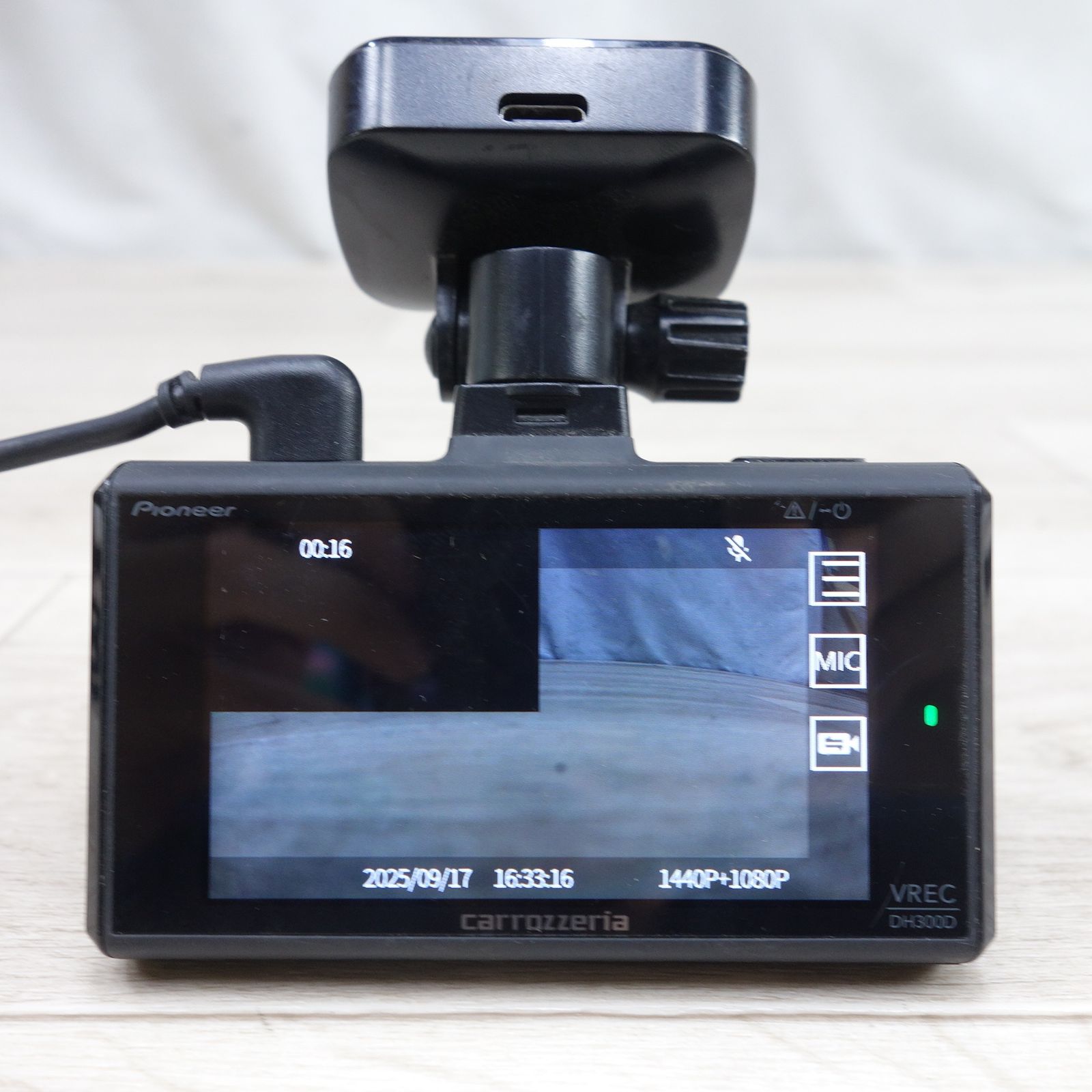 carrozzeria PIONEER 前後 2カメラ ドライブレコーダー VREC-DH300D ドラレコ カロッツェリア パイオニア GPS内蔵 ナイトサイト 現状品 BRIGHTFACE_UK