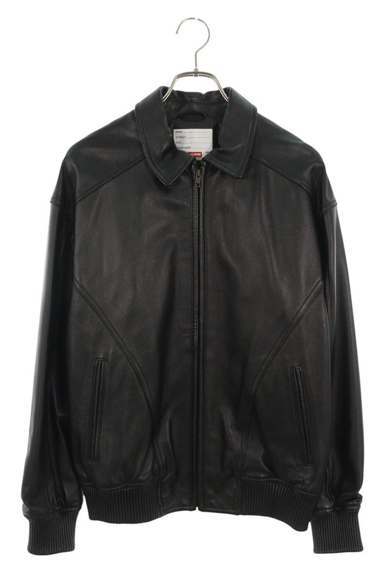 シュプリーム 18SS Studded Arc Logo Leather Jacket スタッズ