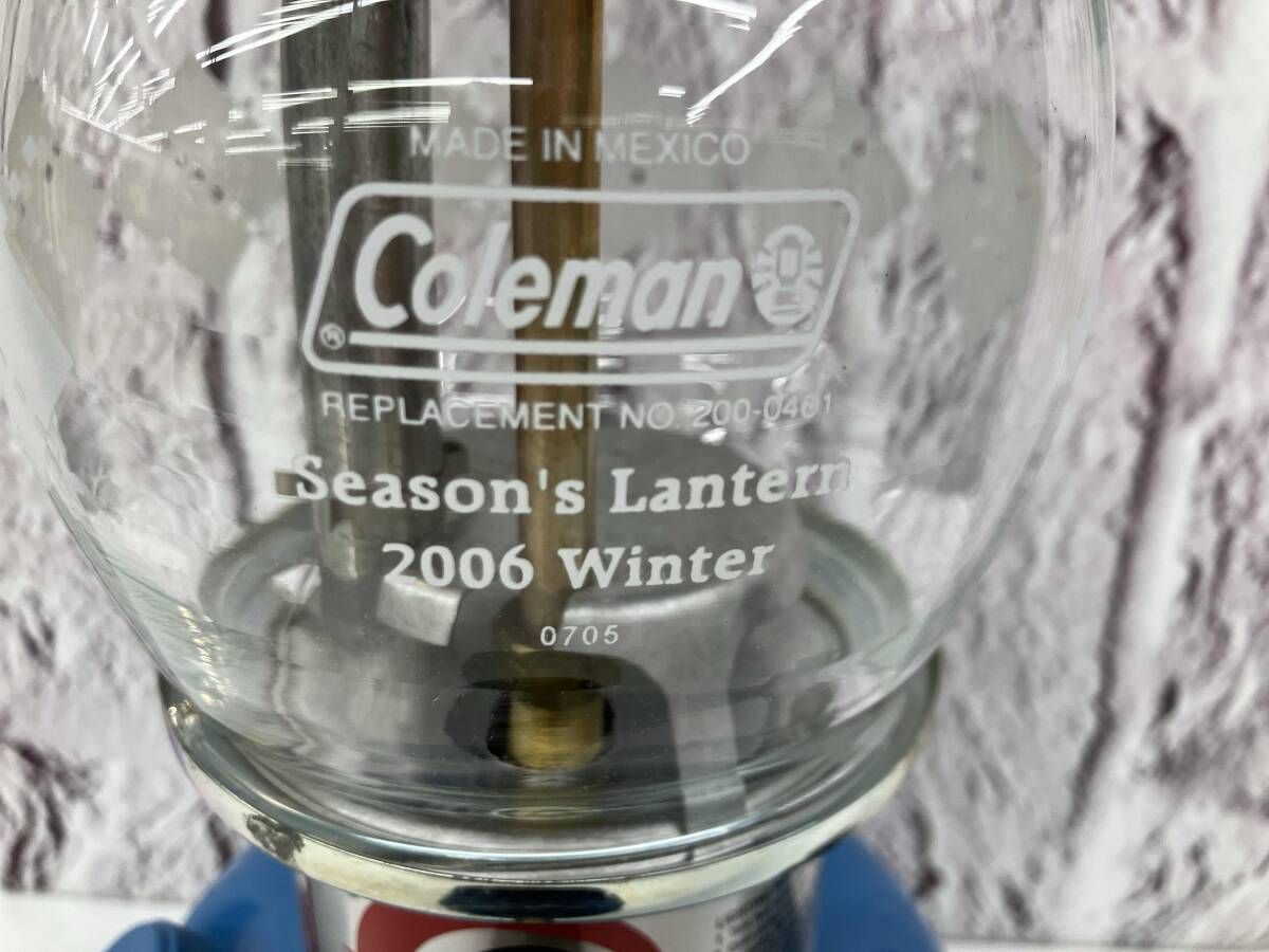 希少】Coleman Seasons Lantern 2006 200A446J/ ブルー/ 中古品 希少