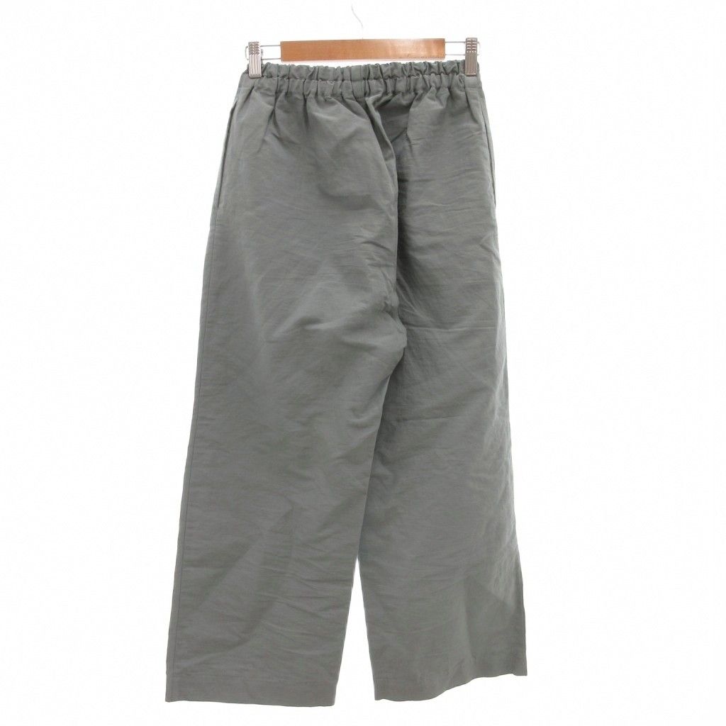 中川政七商店 ワイドパンツ スラックス イージー 麻 リネン グレー AE