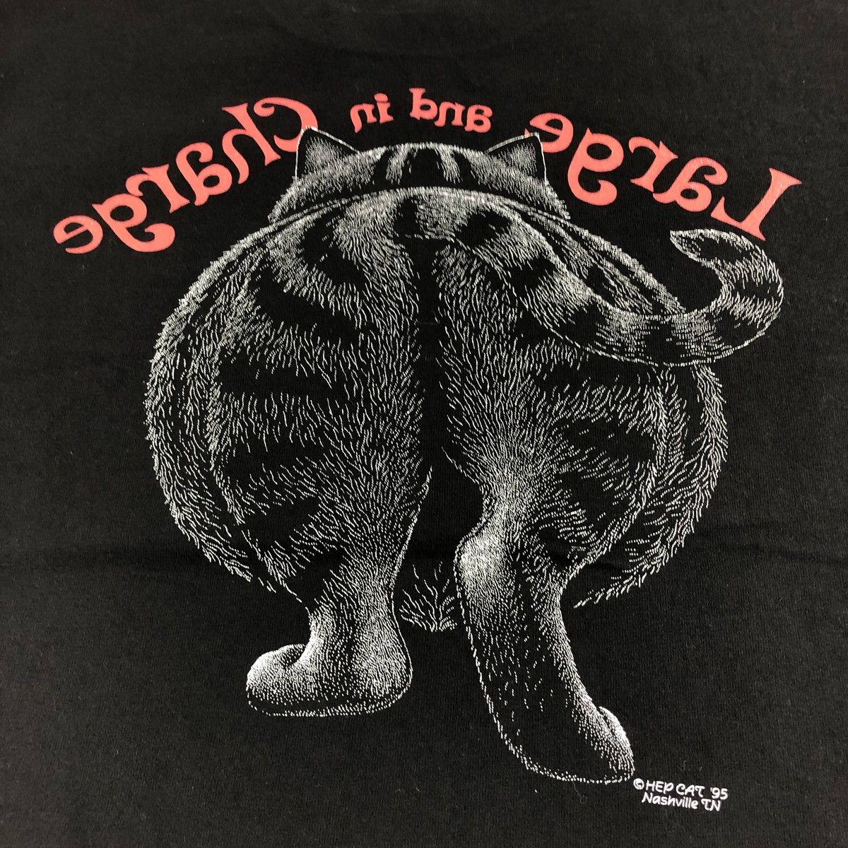古着 90年代 ヘインズ Hanes HEAVYWEIGHT ネコ柄 アニマルTシャツ USA 