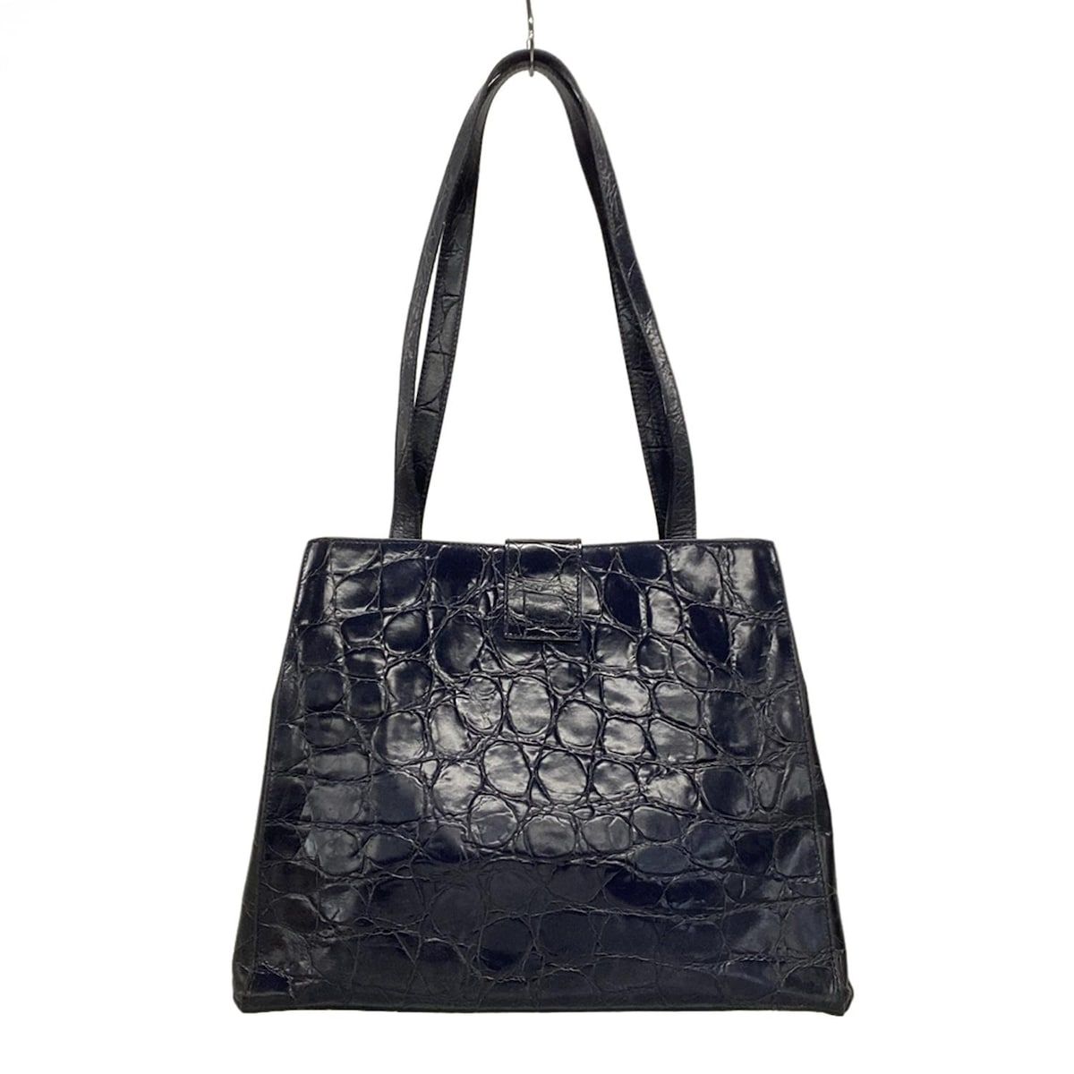 FURLA(フルラ) ショルダーバッグ - ダークネイビー クロコ型押し