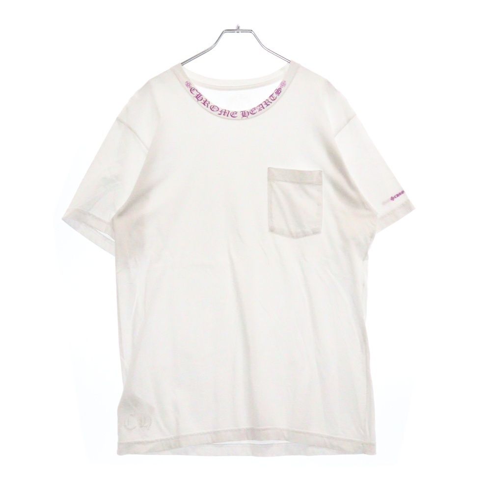 CHROME HEARTS (クロムハーツ) NECK LOGO S/S TEE ネック ロゴ
