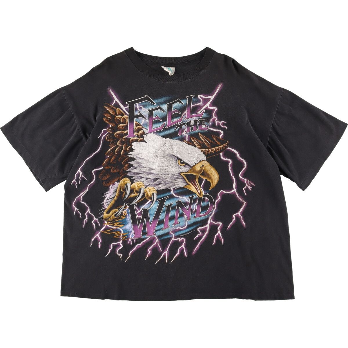 古着 90年代 TOURCHAMP 鷲柄 イーグル柄 アメリカンサンダー アニマル 