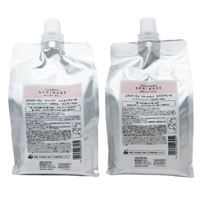 ● セット販売 アリミノ スプリナージュ シャンプー モイストヴェール 1000ml 医薬部外品 トリートメント 1000g レフィル サロン専売 美容室専売 ARIMINO SPRINAGE