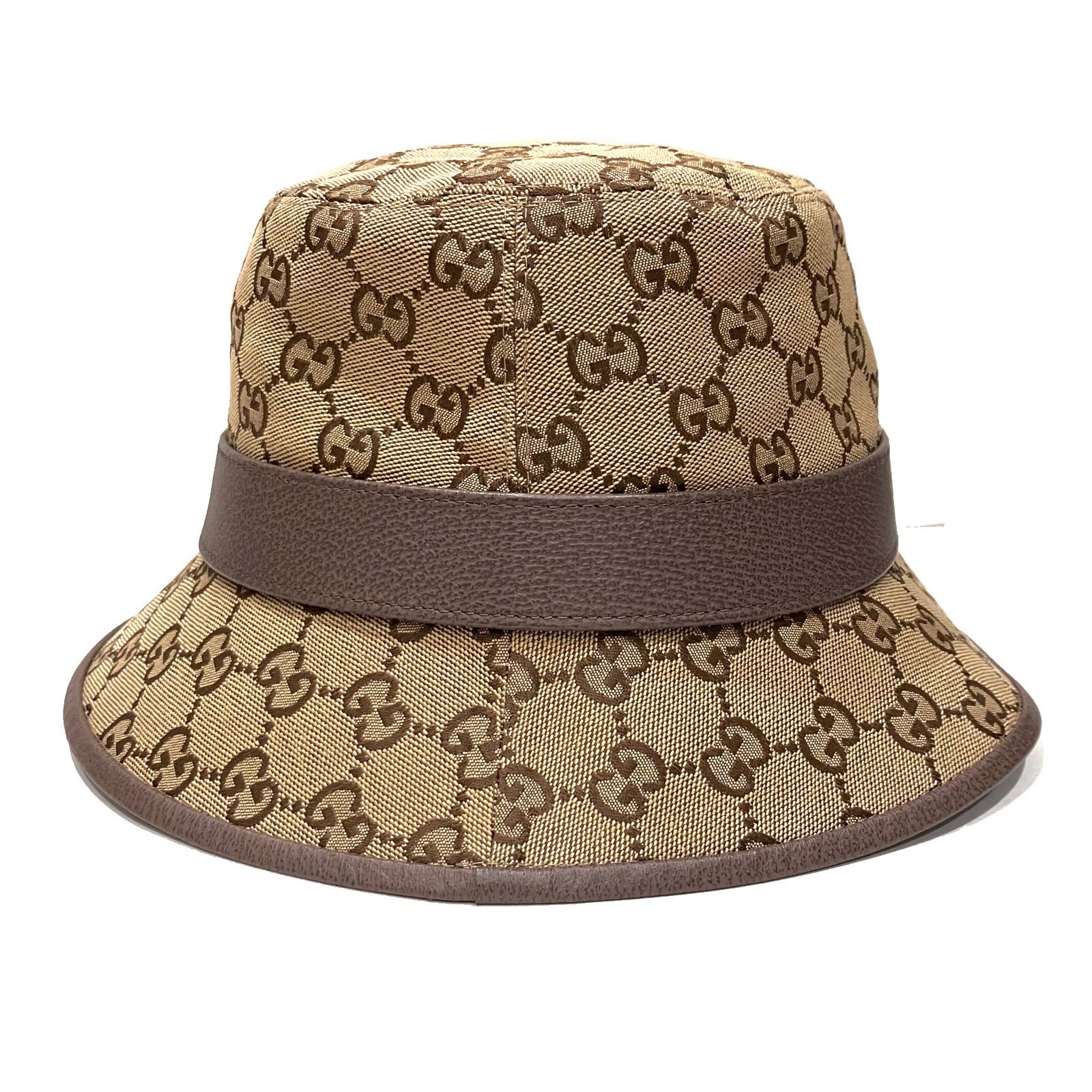 極美品】GUCCI グッチ バケットハット GGキャンバス フェドラハット