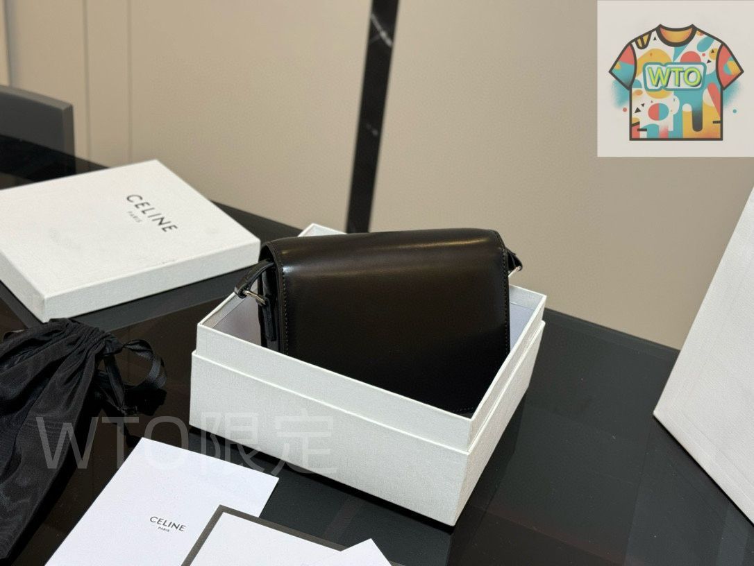 使用わずか❣️セリーヌ トリオンフ ホワイト コンパクト 箱付き！L71 Celine] トリオンフ ミニバッグ - 専用ボックス付き | セリーヌ