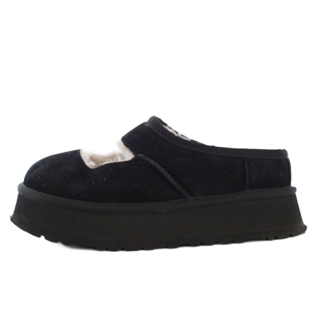 アグ オーストラリア UGG australia ビア メリージェーン BEA MARY JANE スリッポン シューズ ムートン USA 8 ブラック S TK