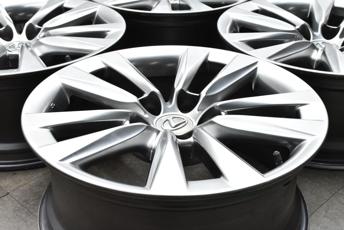 程度良好品 レクサス LS600h 純正OP 18in 7.5J 32 PCD120 4本セット スタッドレス用にも LS460 ノイズリダクション