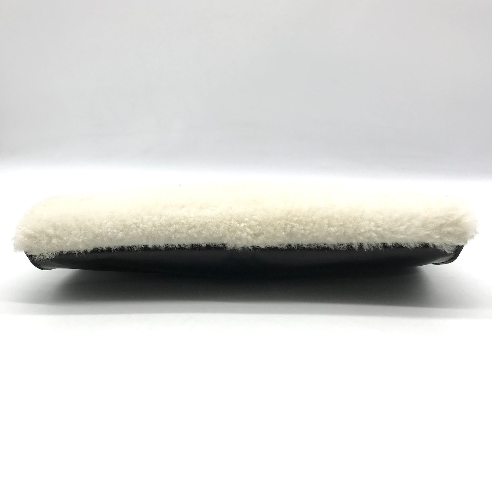 BALENCIAGA バレンシアガ ロゴ ファー レザー クラッチ バッグ  