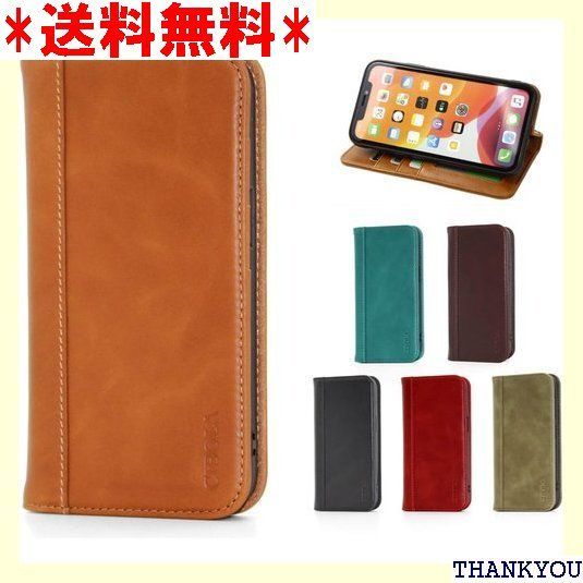 CIBOLA 高級牛革 iPhone12pro ケース 手帳型 本革 iPhone 12 カバー 手帳 革 アイフォン12 手帳型ケース TPUソフトケース 全面保護 iPhone12プロ スマホカバー カード収納 スタンド ストラップ o ブラウン 178