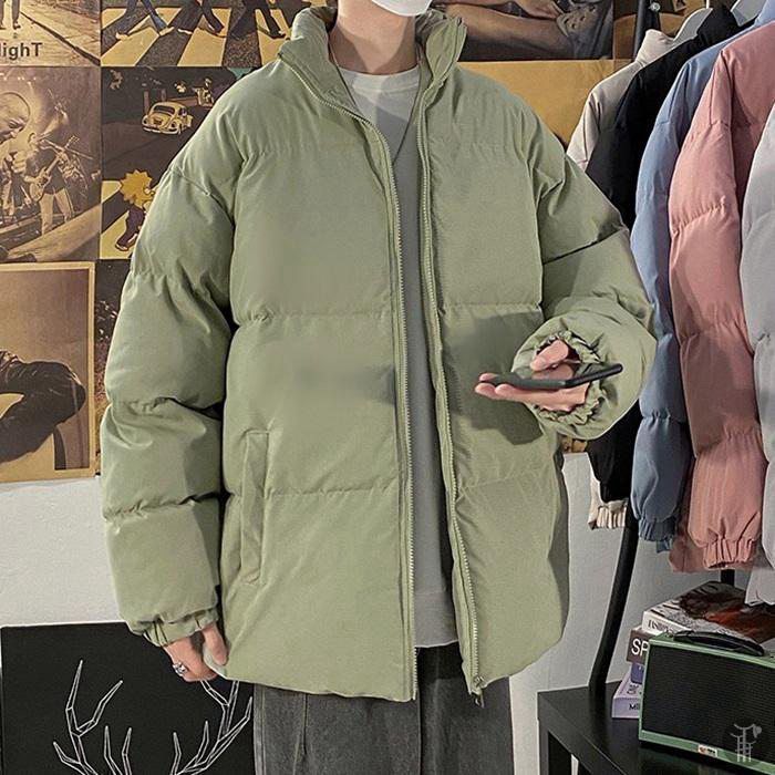 ジャケット メンズ アウター コート 中綿入り スタンドカラー立ち襟 上着 羽織 厚手 防寒 暖かい 秋冬 ファッション オシャレ 無地 TsWJ811