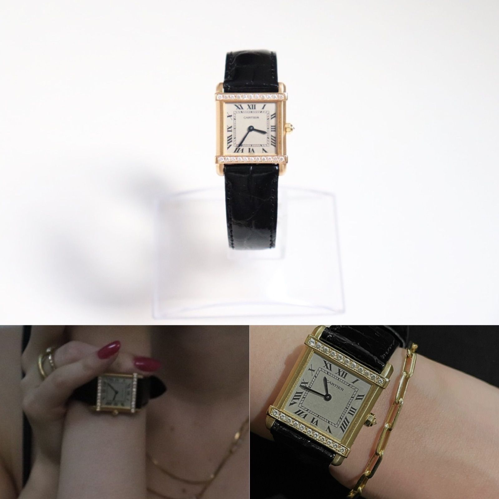 Cartier tank Chinoise タンク シノワーズ 18k ダイヤ - メルカリ