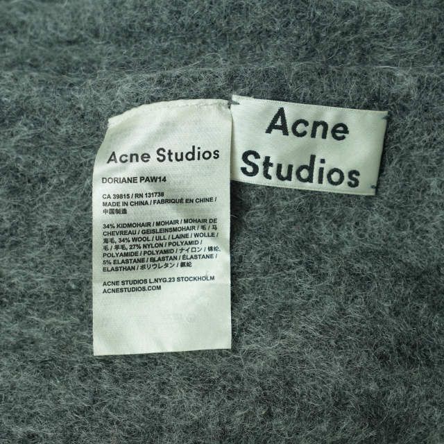 週末限定割引　Acne Studios マフラー DORIANE PAW14 Acne Studios DORIANE PAW14 - メルカリ
