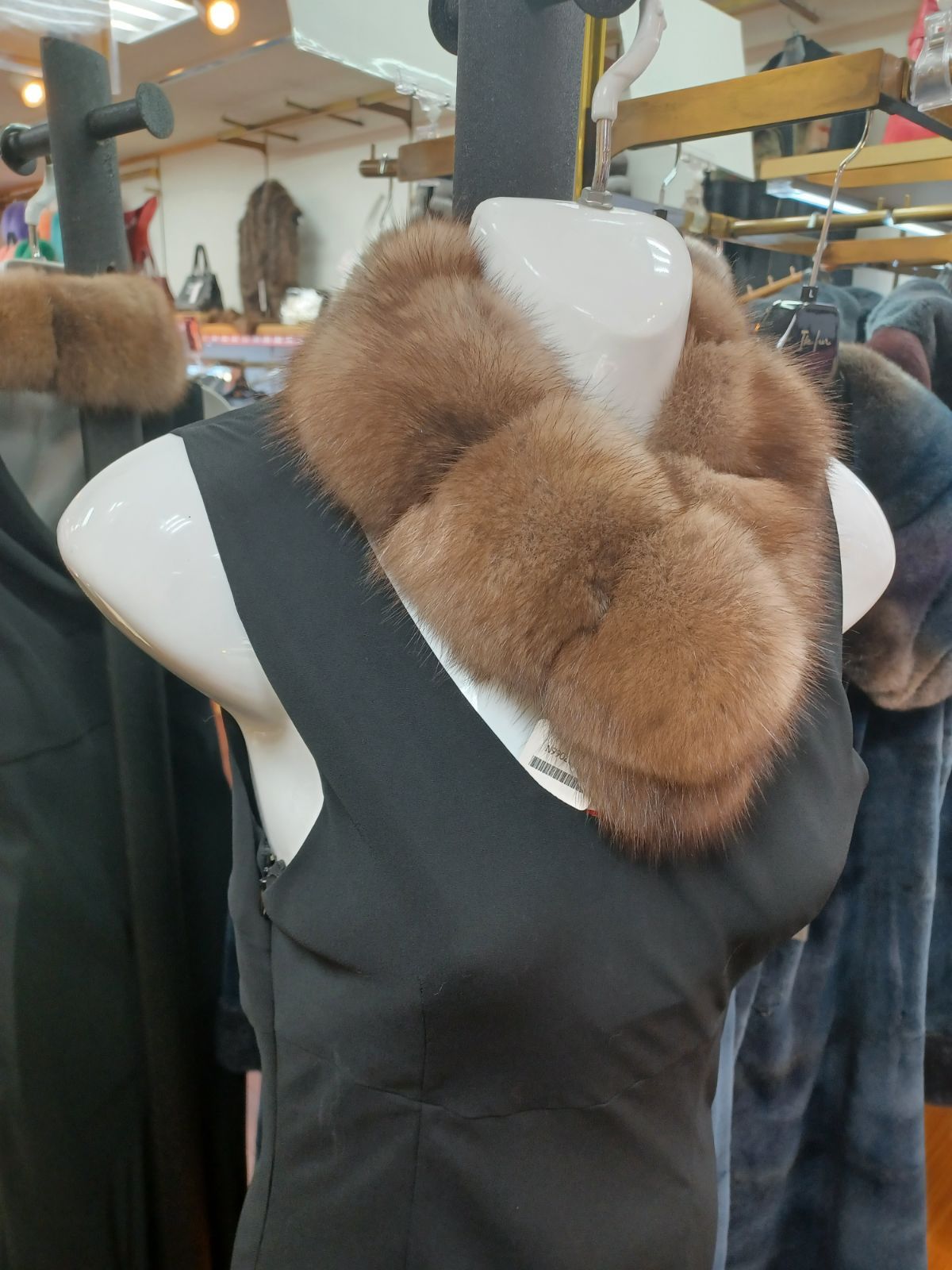 SALE】セーブル マフラー(チョーカー) SOBOLラベル 毛皮マフラー