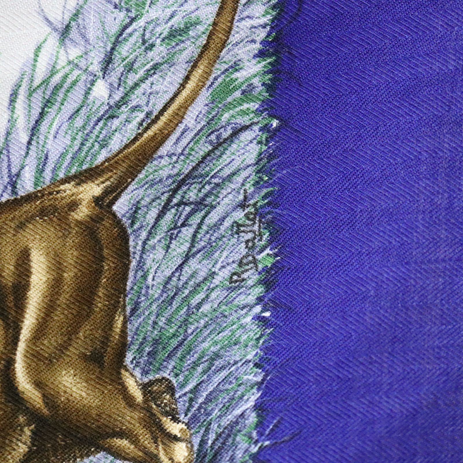 HERMES エルメス カレ90 カシミア×シルク カシシル ケニア KENYA