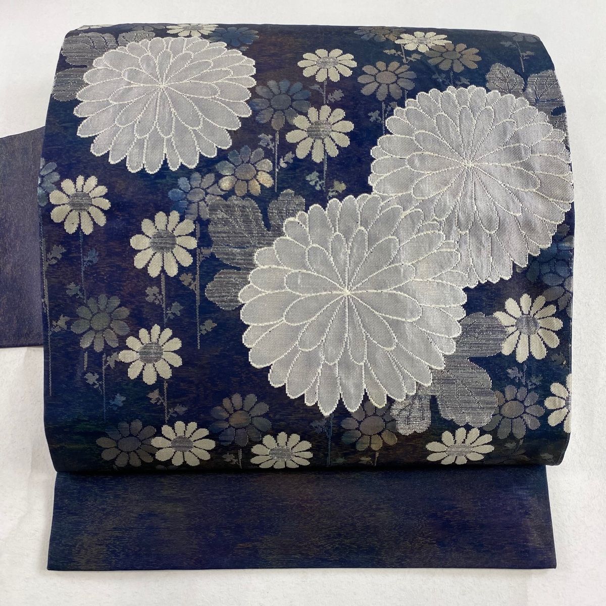 名古屋帯 美品 優品 正絹 【中古】 名古屋帯 美品 逸品 菊 梅 金銀糸