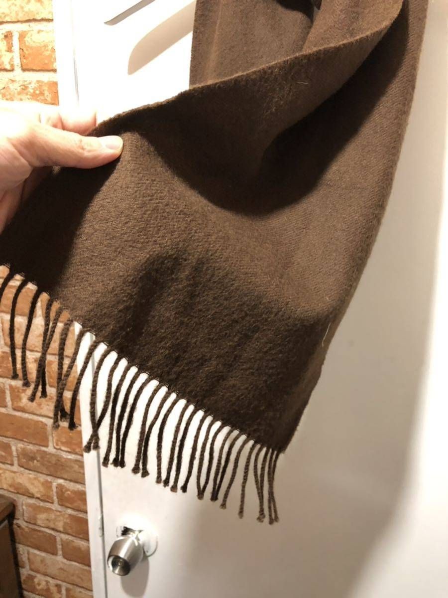 THE INOUE BROTHERS イノウエブラザーズ Brushed Scarf BURGUNDY 