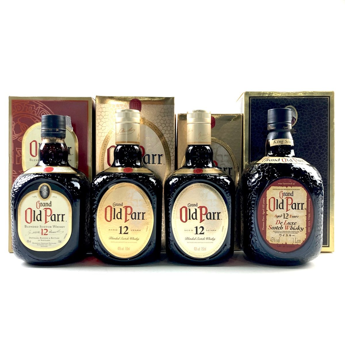 特級古酒　グランドオールドパー スコッチウイスキー 4本セット 4本 オールドパー Old Parr オールドパー スコッチ 750ml ウイスキー