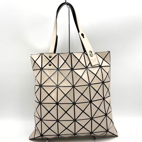 ISSEY MIYAKE BAOBAO(イッセイミヤケ バオバオ)トートバッグ ハンドバッグ 手提げ ビニール レザー ベージュ グレージュ レディース  USED - メルカリ