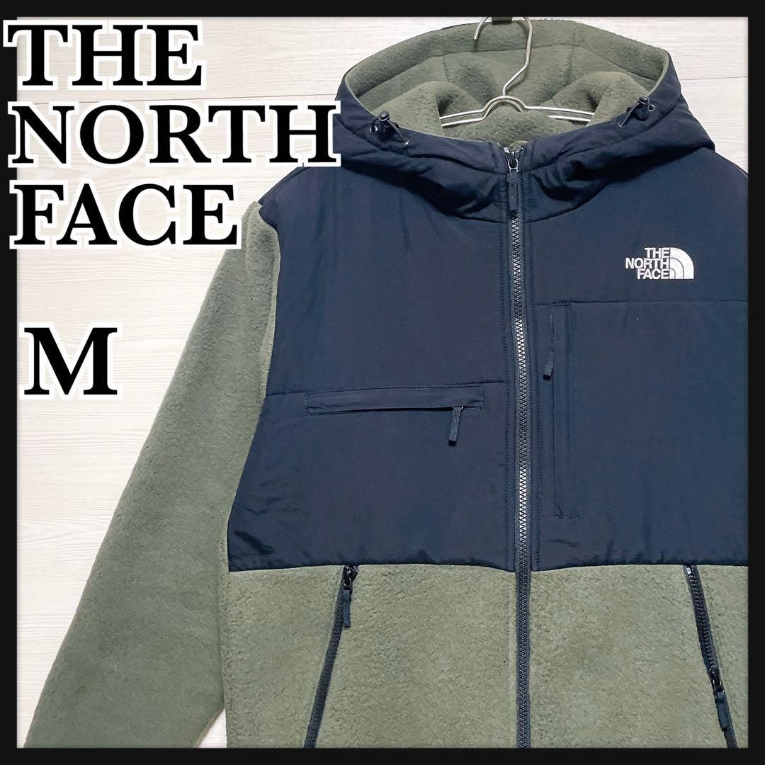 THE NORTH FACE Denali Hoodie NA72052 ノースフェイス デナリフーディ フリースジャケット フード付き M カーキ