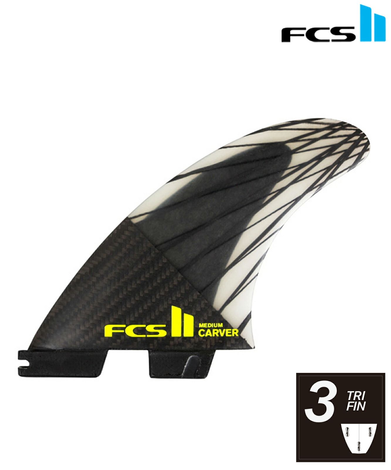 サーフィン・ボディボード fcs2 CARVER PC FCS II Carver PG Side Byte Fins - FCS - FCS US