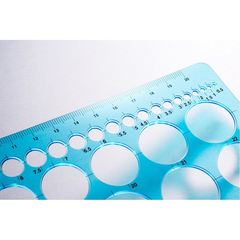  ステッドラー テンプレート 円定規 976 01 折り紙 コンパス 定規 製図用品