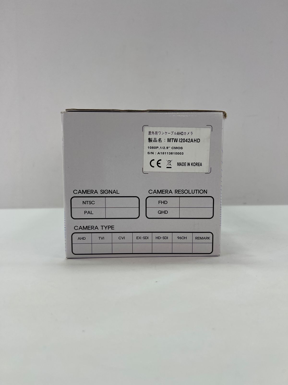 フルハイビジョンワンケーブルAHDカメラ MTW-I2042AHD マザーツール MotherTool 直送品 マザーツール｜MotherToolフルハイビジョンワンケーブルAHDカメラMTW