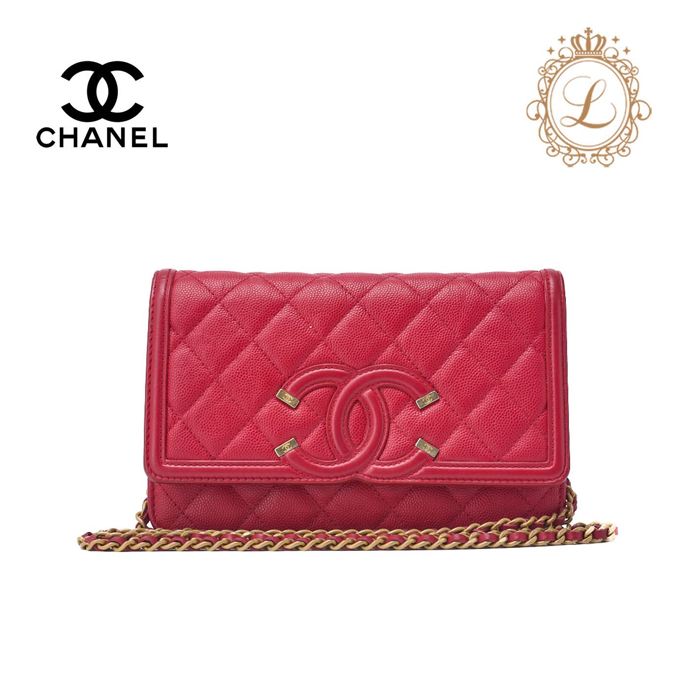 CHANEL シャネル ショルダーバッグ チェーンウォレット マトラッセ 