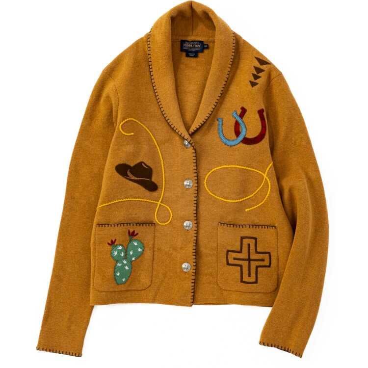 ペンドルトン スーベニアカーディガン(レディース) BUCKSKIN BROWN 005 #19807271-180 SOUVENIR  CARDIGAN PENDLETON 新品 未使用 - メルカリ