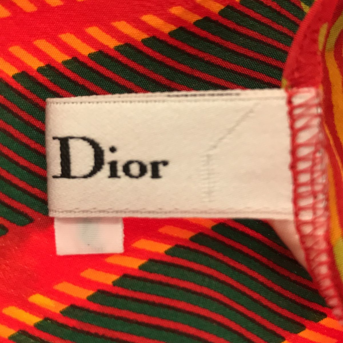 Christian Dior マドラスチェックシルクシャツ M
