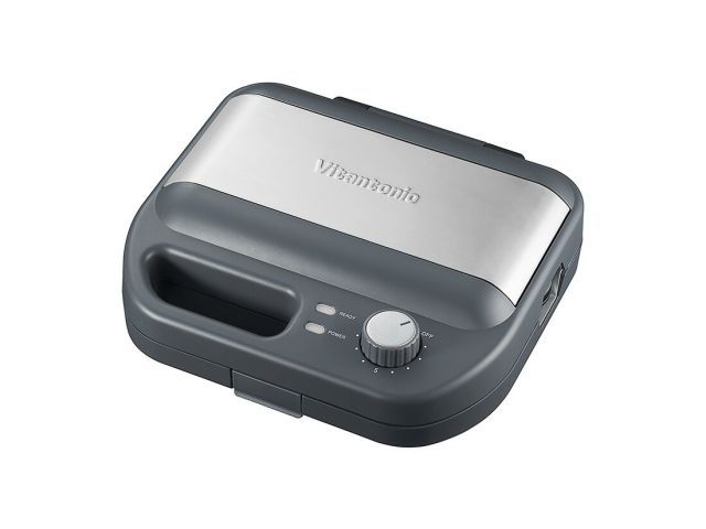 ビタントニオ ワッフル-ホットサンドベーカー ブラック 1個