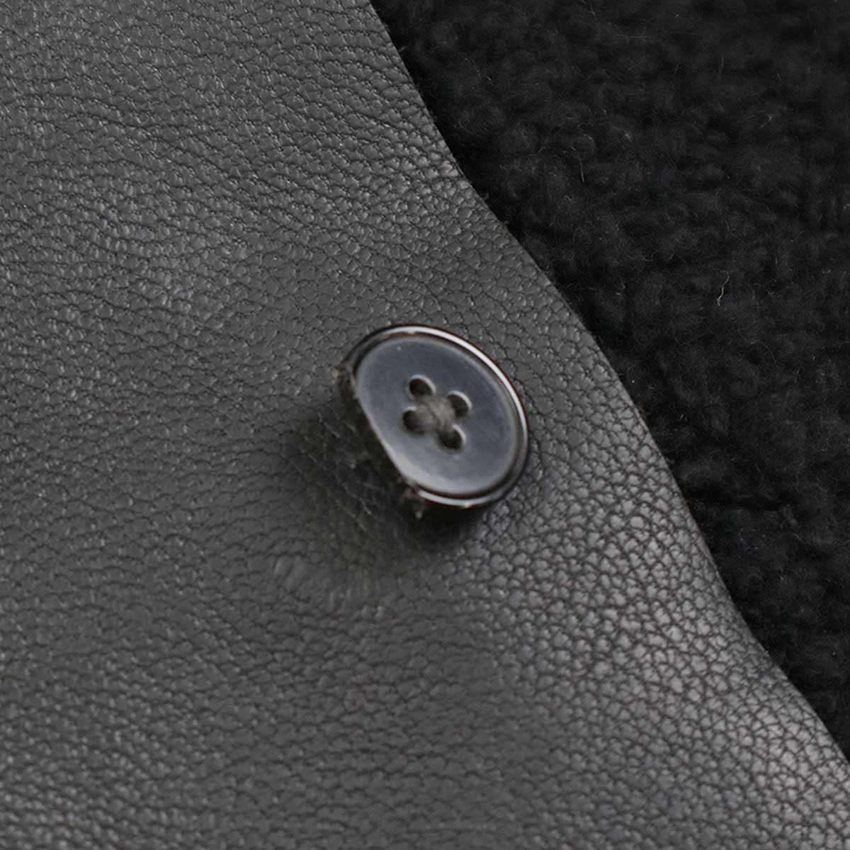 m.a+ エムエークロス 18AW レザーベスト 18W-L120 ブラック 46 - メルカリ
