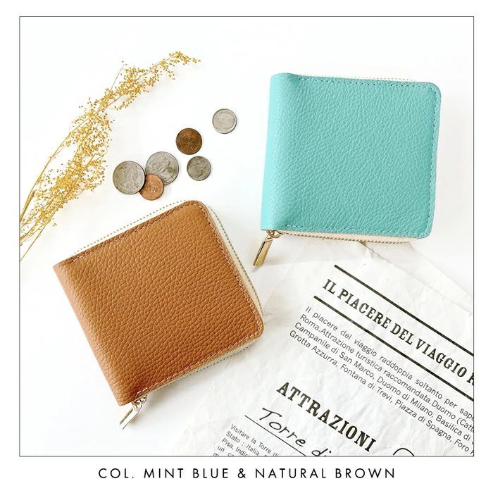 2つ折り財布 レディース 本革 財布 二つ折り財布 ラウンドファスナー ラウンド型財布 小銭入れ 二つ折り メンズ レディース コンパクト 薄型 カード入れ 牛本革 革財布 本皮 革 ウォレット コインケース付き ハンドメイド ハイソ 型押し