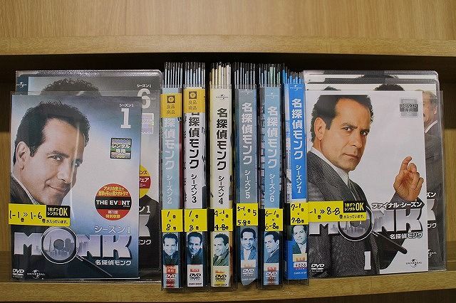 DVD 名探偵モンク シーズン1〜ファイナル 全62巻 全巻セット 海外ドラマ 名探偵モンク」シリーズ1～ファイナル DVD 全62巻完結セット