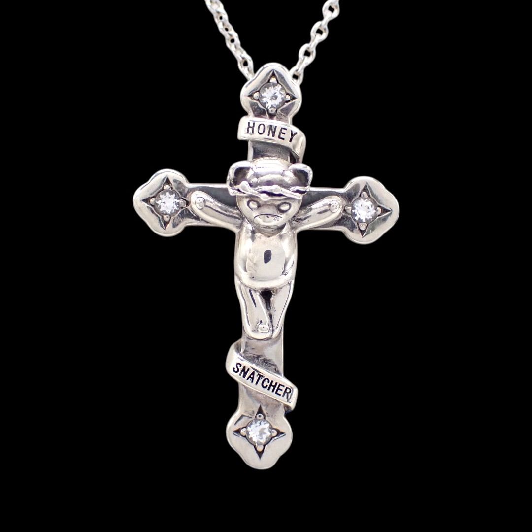 ジャスティンデイビス クマ ペンダント Justin Davis ジャスティンデイビス HONEY SNATCHER くま ベア クロス