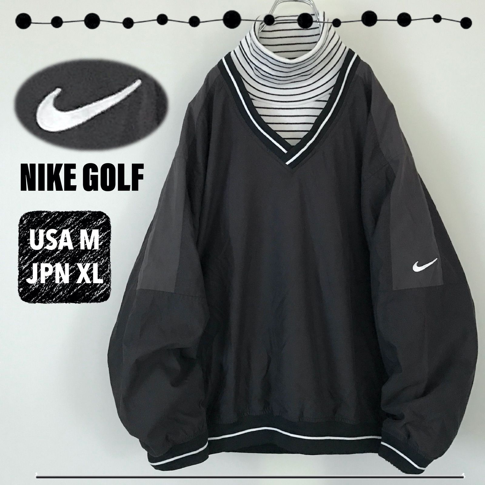 NIKE GOLF☆ナイキ ゴルフ☆海外モデル☆リブライン&スウッシュロゴ 