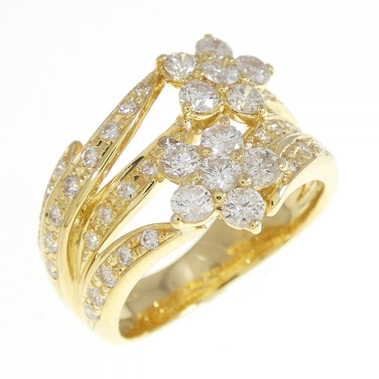 ジュエリーマキ pt850 ? ダイヤモンド リング 5.4g 1.34ct